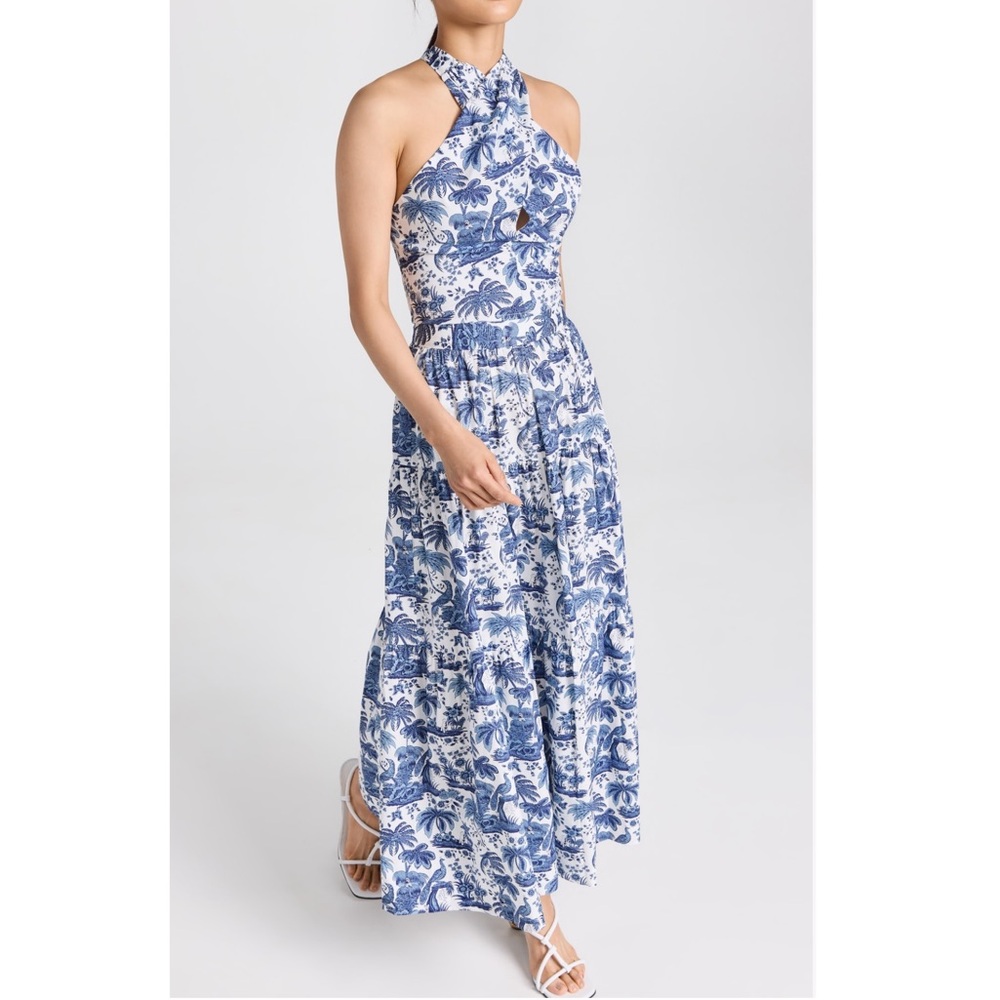 STAUD SEA SEA SKIRT BLUE TOILE size 0 NEW - Picture 14 of 15